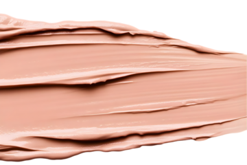 Realistic Isolated Makeup Swatch Cream Texture on Transparent Background