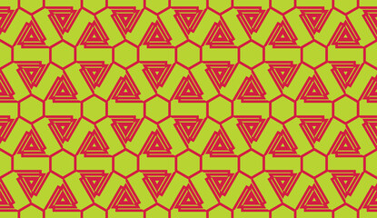 Curved line in triangles style. Vector illustration. For interior wallpaper, smart design, fashion print.