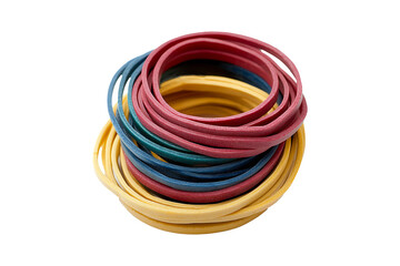 Rubber Bands isolated on transparent background
