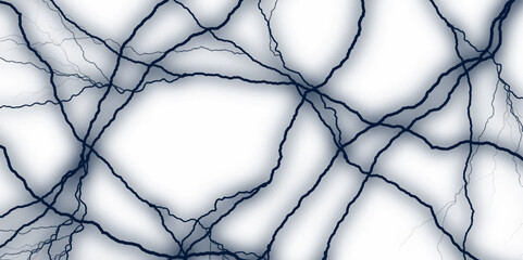 A polished white marble background with organic veins. Dark blue color marble texture white marble background. The natural pattern of the marble adds sophistication and depth to any space it adorns.