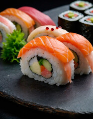Delicious Sushi: Traditional Japanese Cuisine with Fresh Ingredients