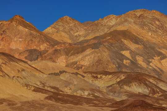 Colorful rocks in the Amargosa Range in Death Valley National Park, California, USA.