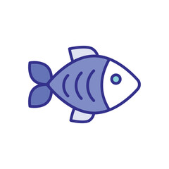Fish icon vector stock illustration
