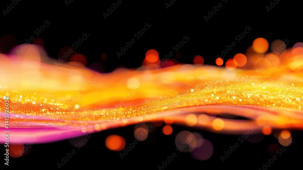 Poster bright flowing colors blend seamlessly, creating an enchanting visual experience reminiscent of a ma
