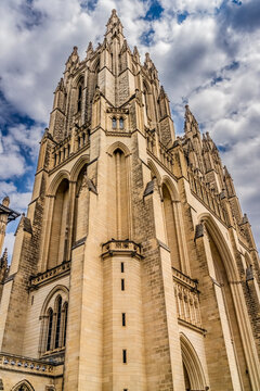 Washington National Cathedral, Washington DC. Construction started 1907.