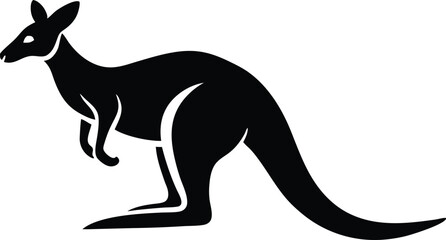 kangaroo vector icon.