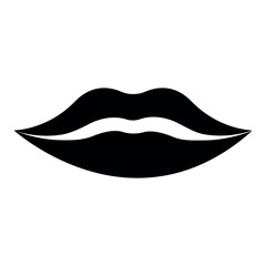 lips sign symbol vector glyph color icon	
