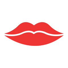 lips sign symbol vector glyph color icon	
