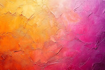 Warm orange and pink paint creates a textured abstract background perfect for adding a vibrant touch to designs and projects.