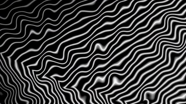 Fret pattern with wavy black and white lines. Ideal for backgrounds, textiles, apparel, and graphic design projects with a mesmerizing effect.