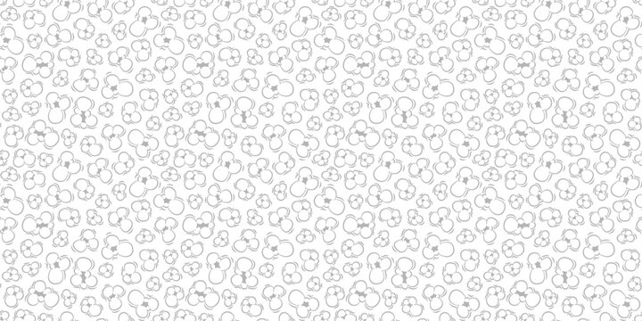 Popcorn pattern Background. doodle popcorn. popcorn seamless pattern background. Popcorn pattern for packaging snacks. Popcorn fluffy flakes pattern.