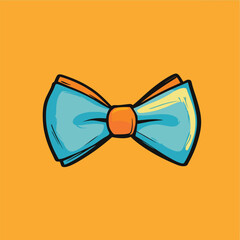 cartoon Bow Tie no details solid background
