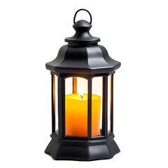Black Lantern Holding a Candle