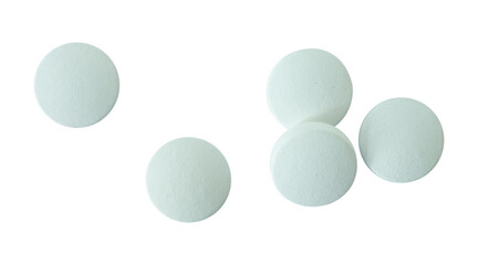 drug capsules isolated on white