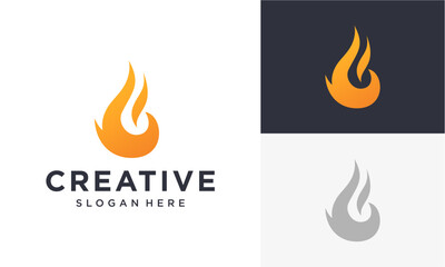 fire vector logo	