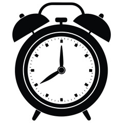 Isolated Alarm Clock on White Background