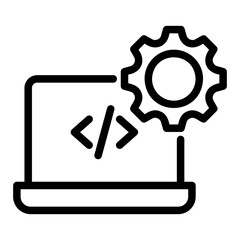 web development Line Icon