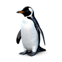 Naklejka premium Majestic Penguin: The Charm of the Antarctic