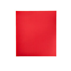 Red Sheet of Paper Without Text