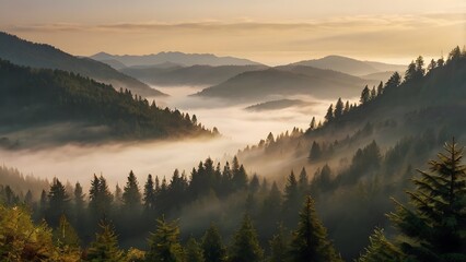 Obraz premium sunrise in the mountains