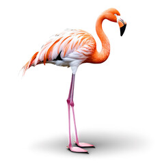 Fototapeta premium Graceful Flamingo: Nature’s Elegance in Illustration