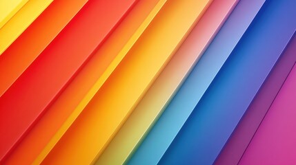 Vibrant Rainbow Stripes: A Colorful Abstract Design