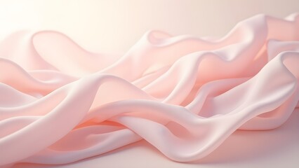 Fototapeta premium Elegant Soft Pink Silk Fabric Drape Abstract Background Texture
