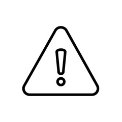 Warning Sign: Bold Triangular Alert Icon