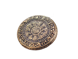 Fototapeta premium Detailed Replica of Ancient Coin Mounted as Pen for Collectors