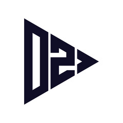 triangle letter logo design