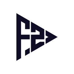 triangle letter logo design