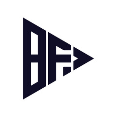 triangle letter logo design