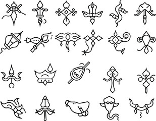 Fototapeta premium kala nag Line art Designs