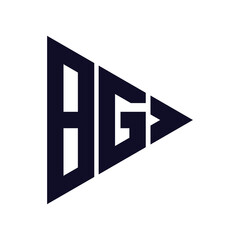 triangle letter logo design