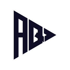 triangle letter logo design