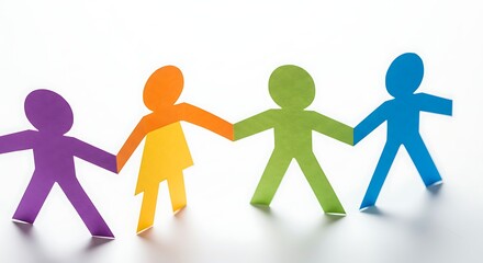 Colorful Paper Chain: Unity, Friendship, and Playful Art