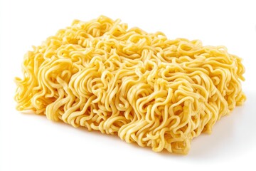 Golden Instant Noodles: A Close-Up Study in Textural Detail