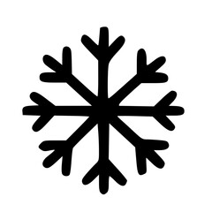 Obraz premium Simple Snowflake Icon