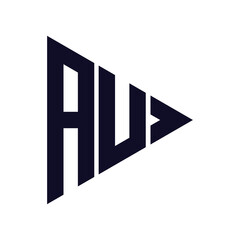 triangle letter logo design