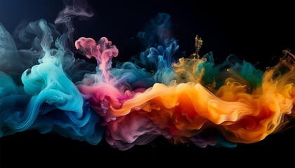 Obraz premium abstract colorful smoke