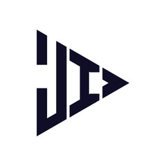 triangle letter logo design