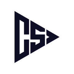 triangle letter logo design