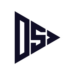 triangle letter logo design