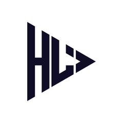 triangle letter logo design