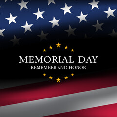 Memorial day background design