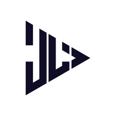 triangle letter logo design