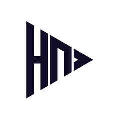 triangle letter logo design