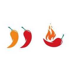 abstract vector design logo template modern symbol simple logo icon hot chili pepper
