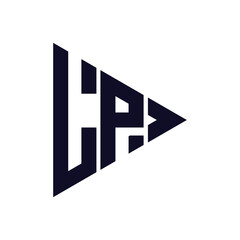 triangle letter logo design