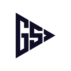 Obraz premium triangle letter logo design